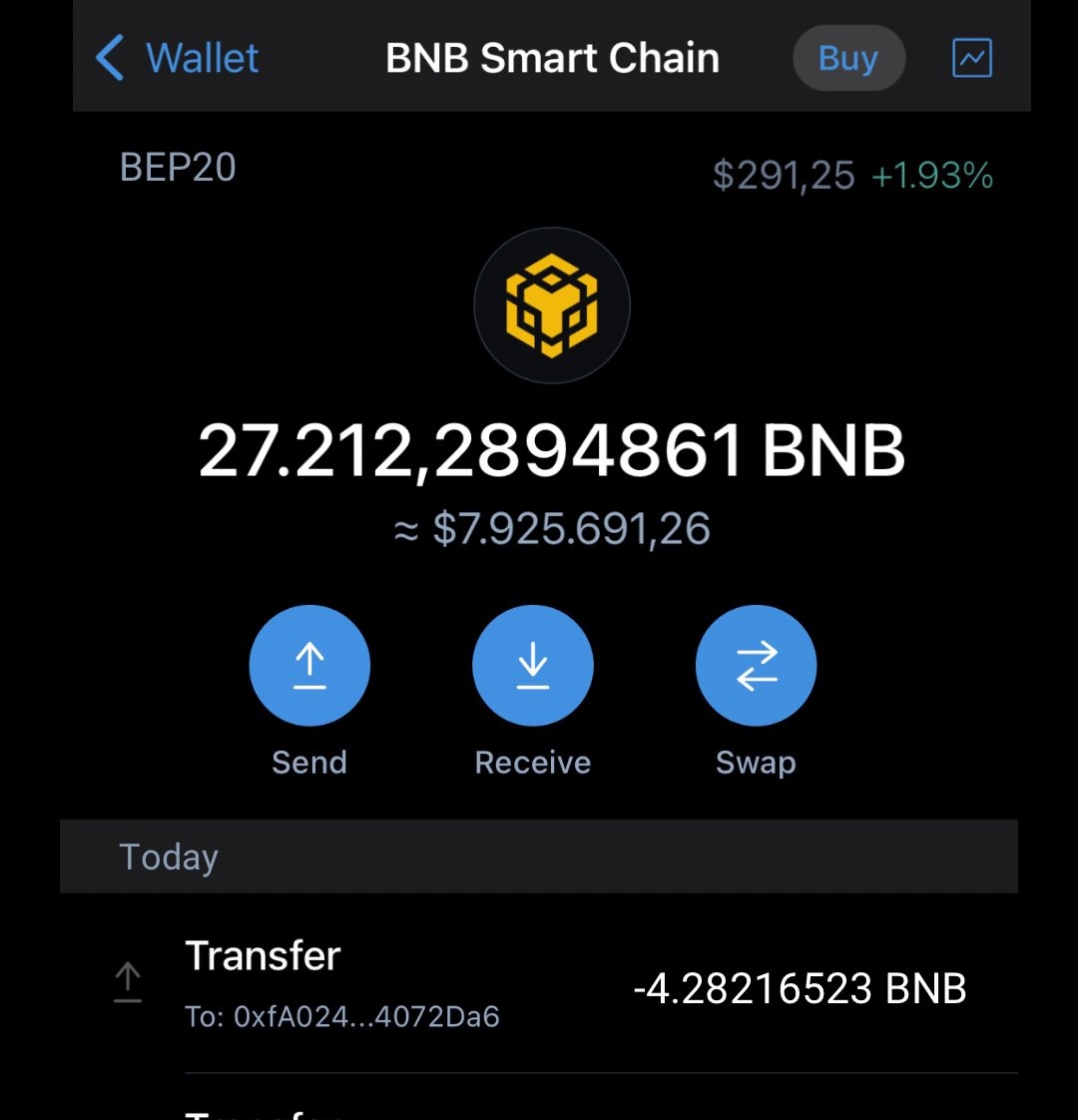 $500 in #BNB    to the lucky follower who retweets this and the pinned 📌.

+ Drop your wallet address 🎁