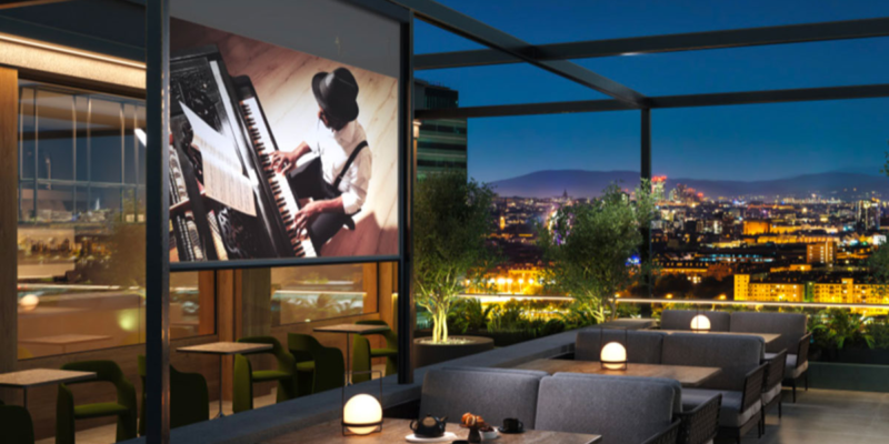 SIScreens's tweet photo. Our new Solo 3 Design-Centered motorized projection screens boast clean lines of the self-contained cassette, reflecting today’s architectural trends in contemporary and minimalist interiors. https://t.co/x6nU7qy0ik
#projectionscreens #hometheater #hometheaterdesign https://t.co/edJgiTPwo5