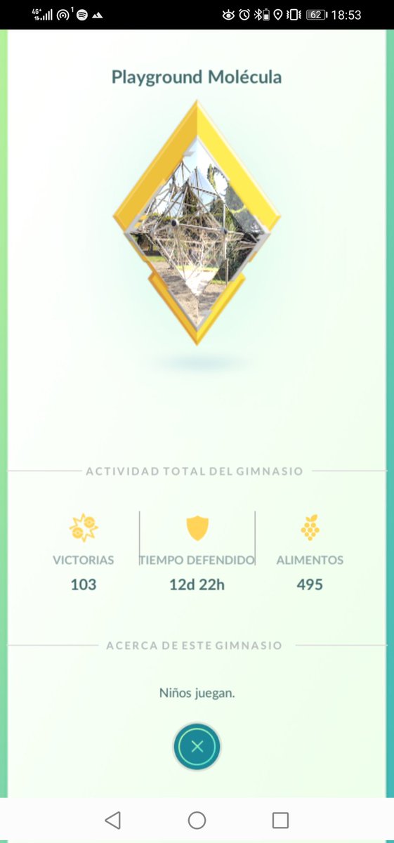 Withpons69's tweet image. Aunque siga con el cartel negro injustamente 🤬 nadie me quita las ganas de seguir dorando gym, aca mi primer gimnasio en oro de Las Condes 🥰 seria mi gym dorado #125
#PokemonGOApp #pokemon #pokemongo