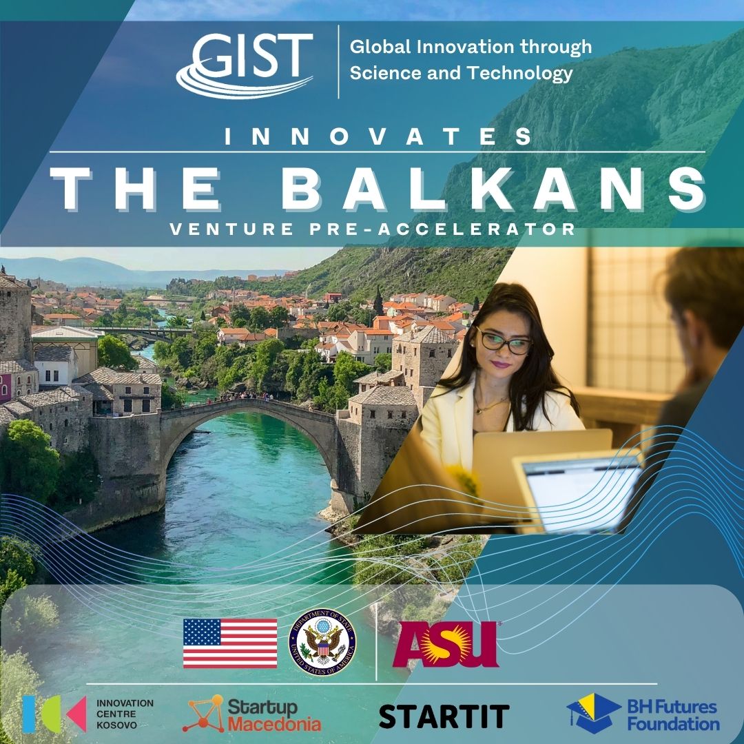 GISTNetwork's tweet photo. Jumpstart your venture journey! Applications open December 19th for GIST Innovates: The Balkans, a 10-week pre-accelerator that will empower Balkan innovators to take the next step towards building a thriving startup. Learn more: https://t.co/IhMsWat6S3
#GISTBalkans #GISTNetwork https://t.co/UFXVPpC5Bj