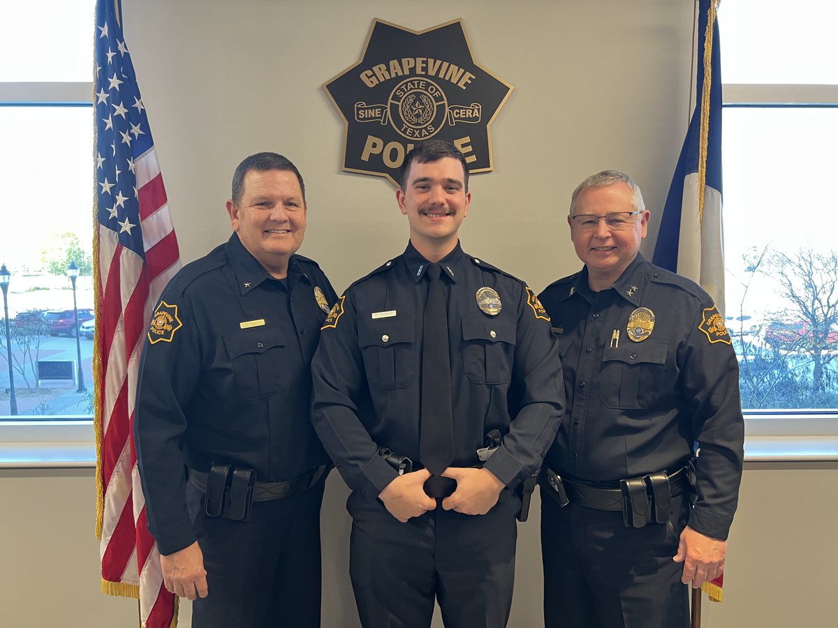 Grapevine Police on Twitter "Please join us in officially Officer Eric Bader to our