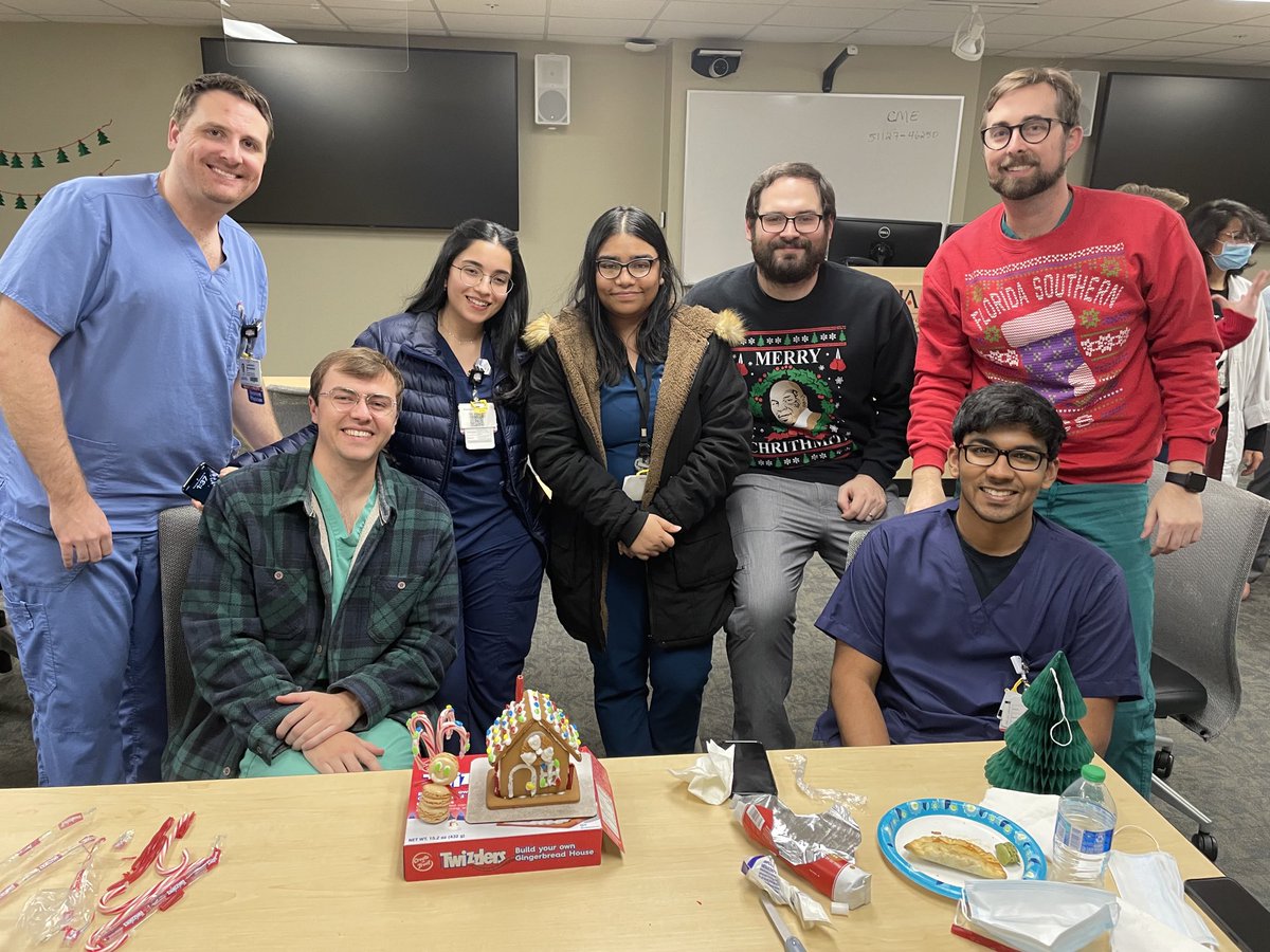 DrRoopaRam's tweet photo. Teamwork and some holiday spirit β¦@UAMSRadiologyβ© β¦@uams_irβ© β¦@UAMS_RIGβ© #uglysweater #gingerbreadcontest https://t.co/QNbuNlDByb