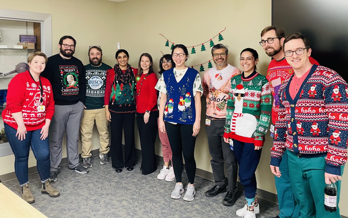 DrRoopaRam's tweet photo. Teamwork and some holiday spirit β¦@UAMSRadiologyβ© β¦@uams_irβ© β¦@UAMS_RIGβ© #uglysweater #gingerbreadcontest https://t.co/QNbuNlDByb