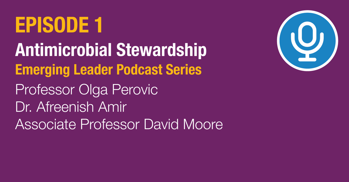 🎙 Listen to the first episode of the #ISID Emerging Leader podcast series, “Antimicrobial Stewardship,” ft <a href="/OlgaPerovic/">Olga Perovic</a>, <a href="/afreenish_amir/">Afreenish Amir</a>, and David Moore! ow.ly/cBxn50Jhoa5