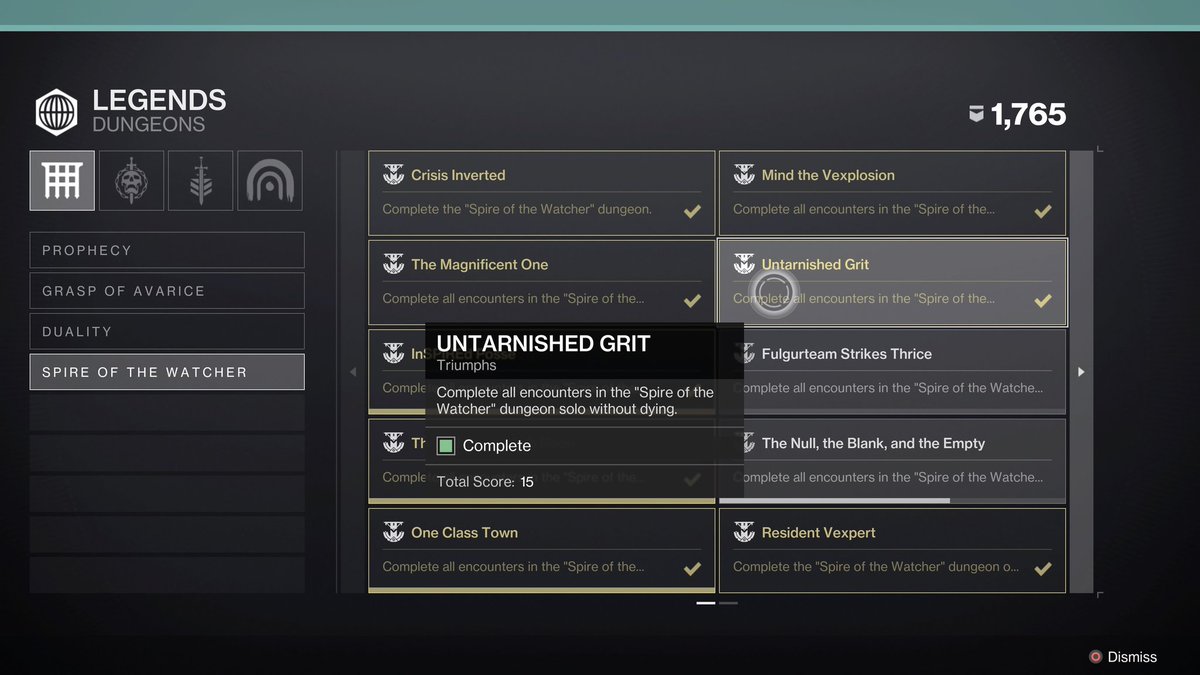 AirMonster5hep's tweet photo. Solo Flawless New Dungeon "Spire of the Watcher" 
#Destiny2 #Destiny #PS5Share https://t.co/dVs1CcwuqN
