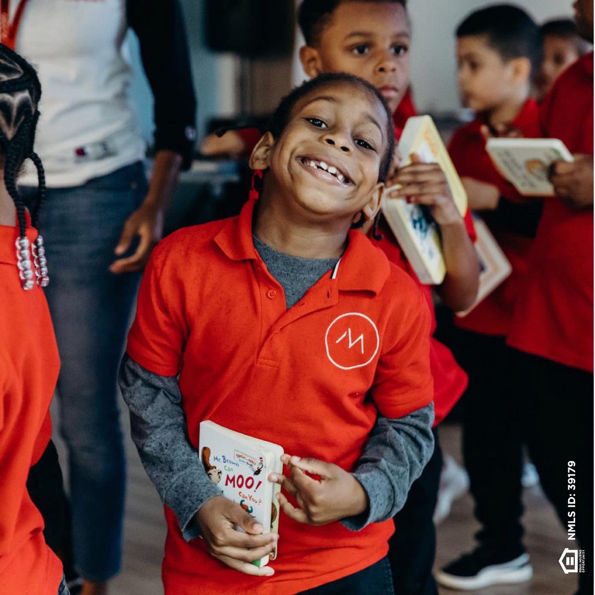 MovementMtg's tweet photo. Movement Scholars are buzzing about reading after a recent visit from Hugo and the Charlotte Hornets! 📚 As Hugo says, "readers are leaders, and leaders change the world"...These scholars will definitely change the world. 🌟

#movementmortgage #movementschools #charlottehornets https://t.co/zgkRzoYHoH