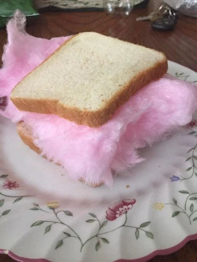 cotton candy sandwich