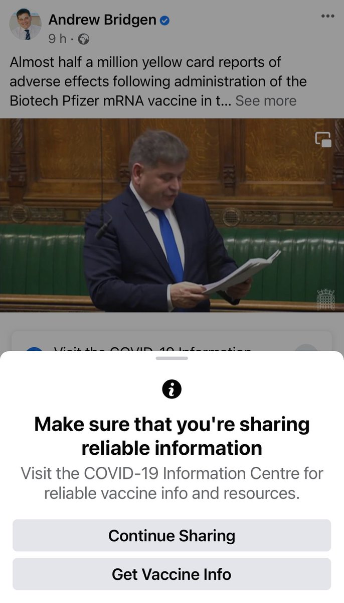 It seems Facebook have decided to add warnings on to my posts, presumably because I don’t fit with their narrative. 

Is it any surprise that they are the largest donor to the ironically named FullFact charity?

What are Facebook scared of?