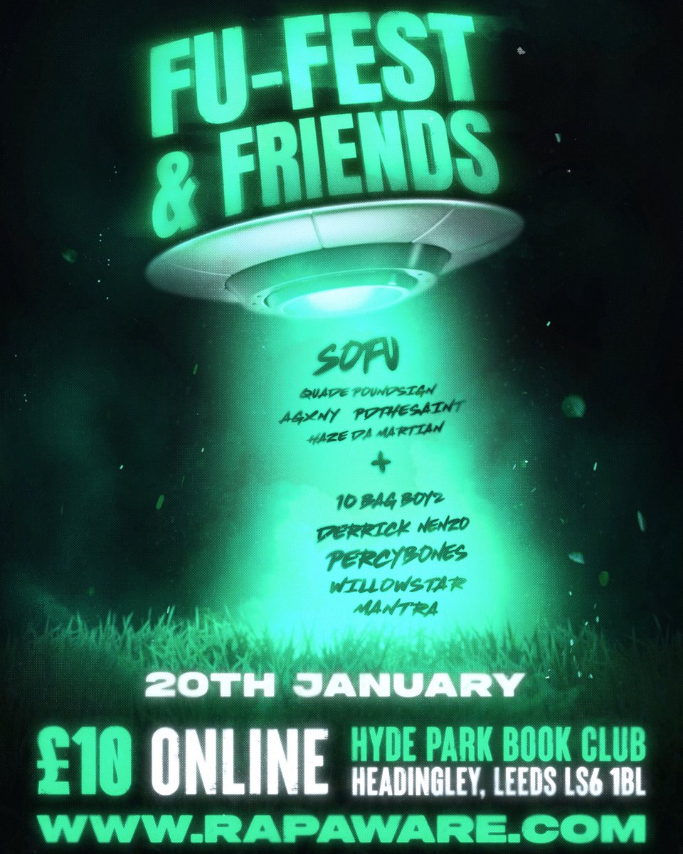 BOYS &amp; GIRLS, SOFU IS FU-CKING BACK BITCH 🛸 CATCH US PERFORMING ON FRIDAY 20TH JAN 👽🔥

TICKETS LINK IN BIO 🔗🎟️