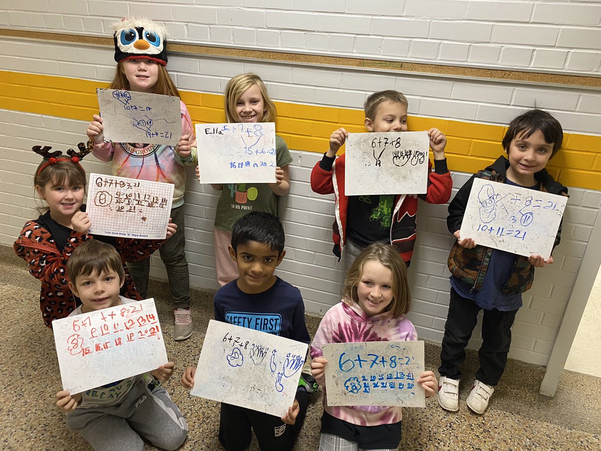The best part of my day was seeing the excitement in these kiddos as they explained their math 🧠! Way to go Panthers 🙌 🙌 <a href="/HighParkSarnia/">High Park PS</a> <a href="/LKelempro/">LKDSB Elem Program</a> <a href="/cindymackay8/">Cindy Mackay</a>