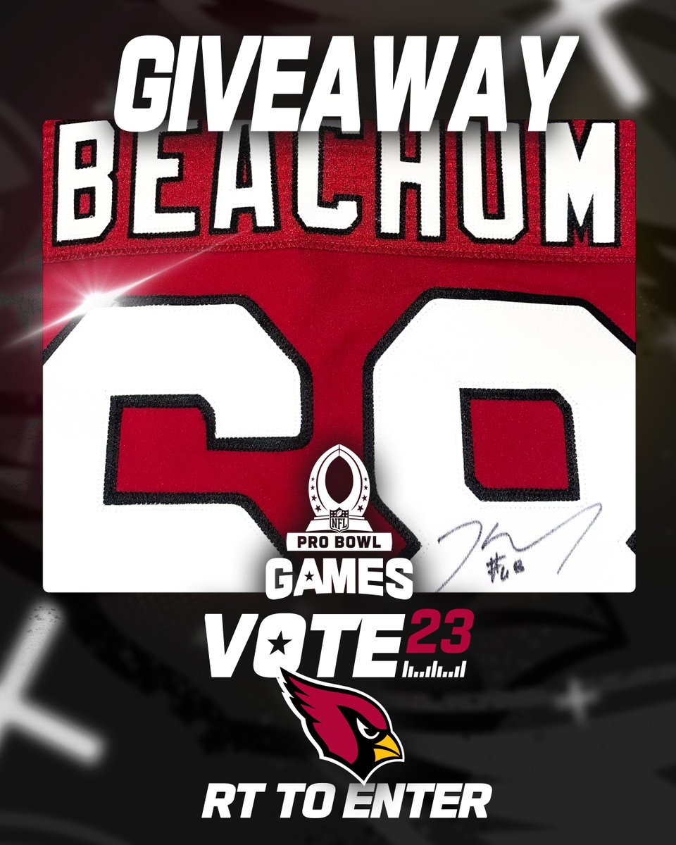 We've got another giveaway 👀

RT for a chance to win this signed jersey and also cast your #ProBowlVote for <a href="/KelvinBeachumJr/">Kelvin Beachum Jr</a> 🗳