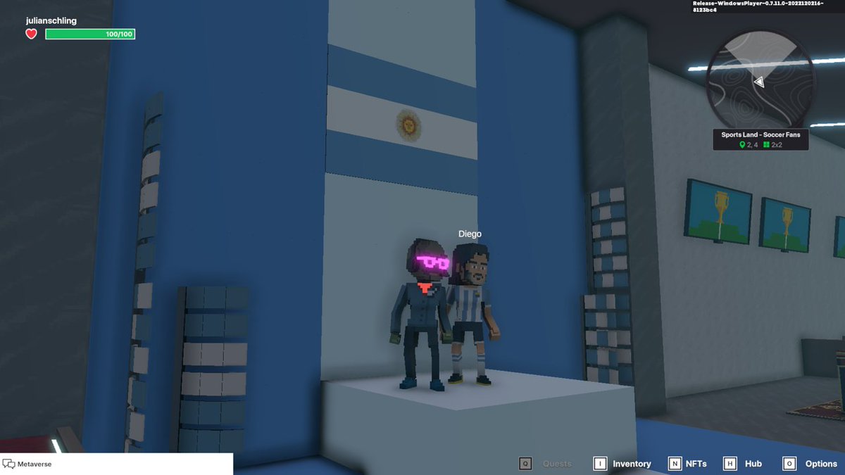 schlingverse's tweet photo. @TheSandboxGame @hermitcrabgame Bringing my A game in Sports Land Stadium @hermitcrabgame ⚽ https://t.co/TrJ1KGY1lR