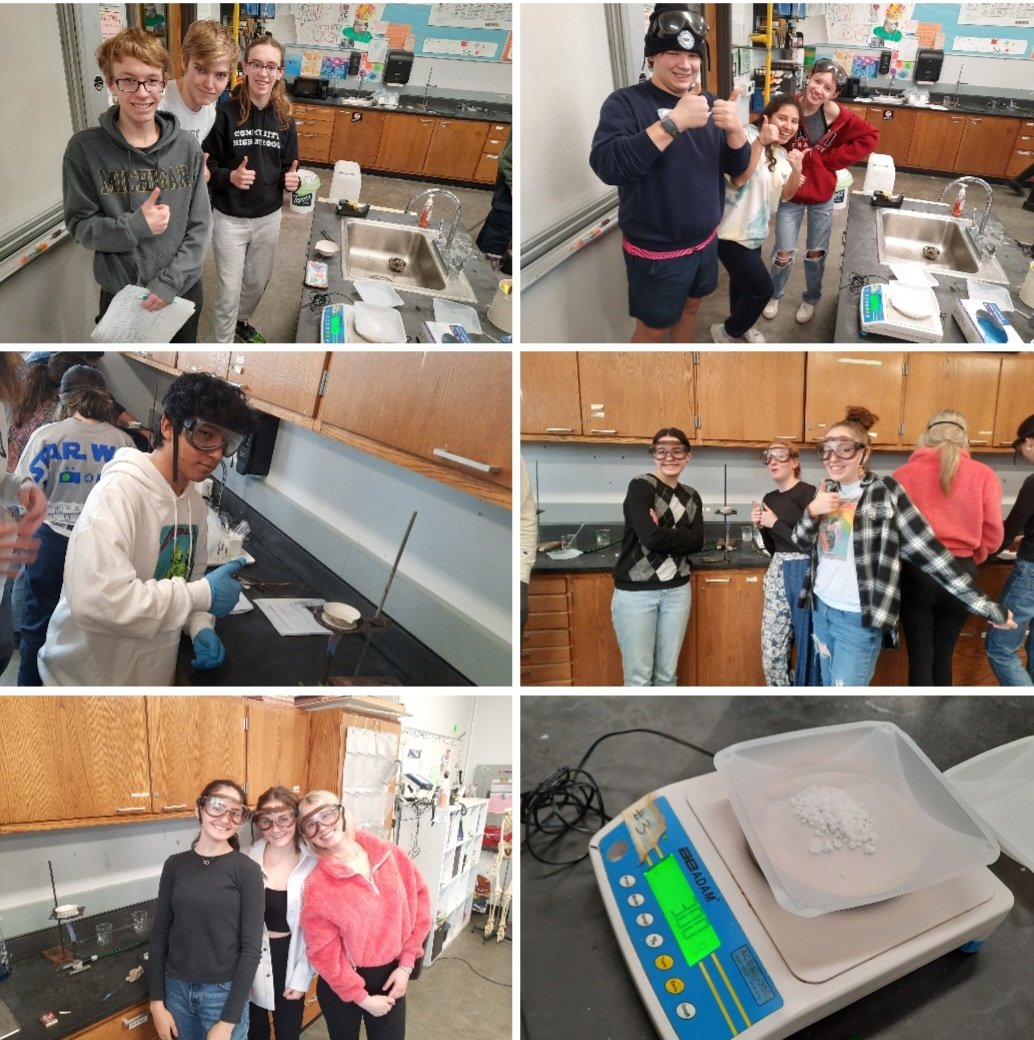 marcymcscience's tweet photo. So proud of my FOS 3 students. They were given the task of making exactly 3.00g of a product molecule in the most efficient way possible, but they had to research and decide which reactants to use. They rocked this lab! https://t.co/lQCdWS0DTt