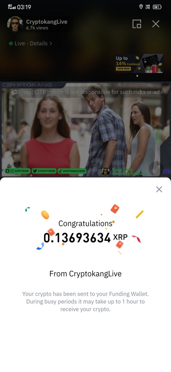 Ajiawan72's tweet photo. Thanks @cryptokang @Cryptotrails1
Watch live stream KANGSTERZ: Chill Stream 7🐉 on binance live https://t.co/dkMFFrbjbh
KANG discord ❤️
https://t.co/kX2rCbgLu1
Trails discord ❤️
https://t.co/1OUoQ4ujQX https://t.co/aBXjFW8ebg