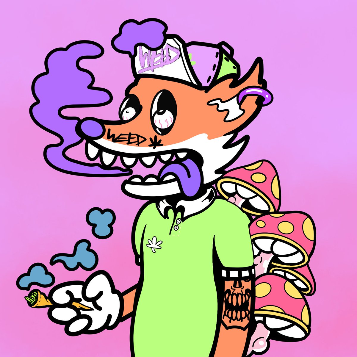 WeeFox4's tweet photo. Posting an NFT everyday until Snoop Dogg Retweet us. Day 42

#NFTCommunity #NFT #NFTcollections #Nftart #WeeFox #WeeFoxEveryday #NFTArts #420Life #StonerFam #cannabislife #SnoopDogg https://t.co/6PXSGnsgxO