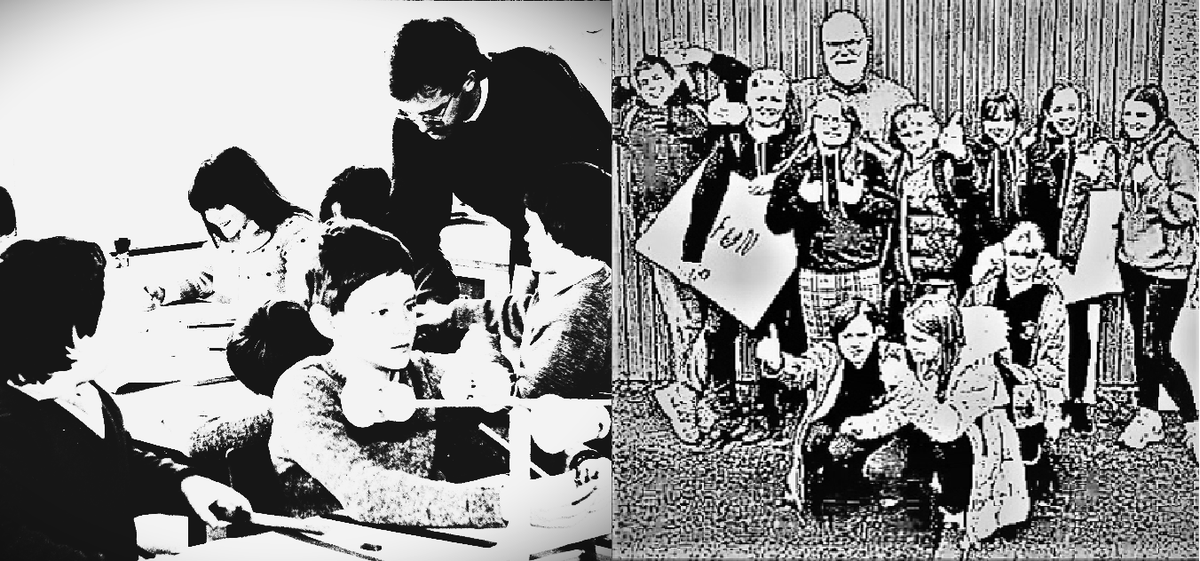 JonathanHumble's tweet image. My first teaching experience (1984) and my last Yr 6 class. 
Two years ago I retired after 36 years in classrooms. Miss teaching dreadfully but I do occasionally get to deliver the odd poetry workshop in schools with Wordsworth Grasmere ... hope to do so again in 2023. 
#EduTweet