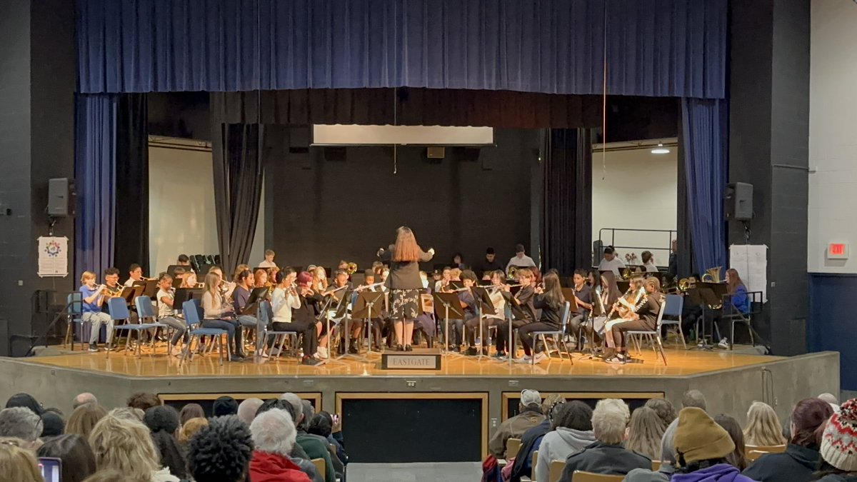 I’m still on cloud nine!  Last night’s band performers were amazing.  The Eastgate Bands of 6th grade beginners had their first concert ever.  We are all proud of the musical memories we made together last night! <a href="/Eastgate6NKC/">Eastgate6thGradeCenter</a>