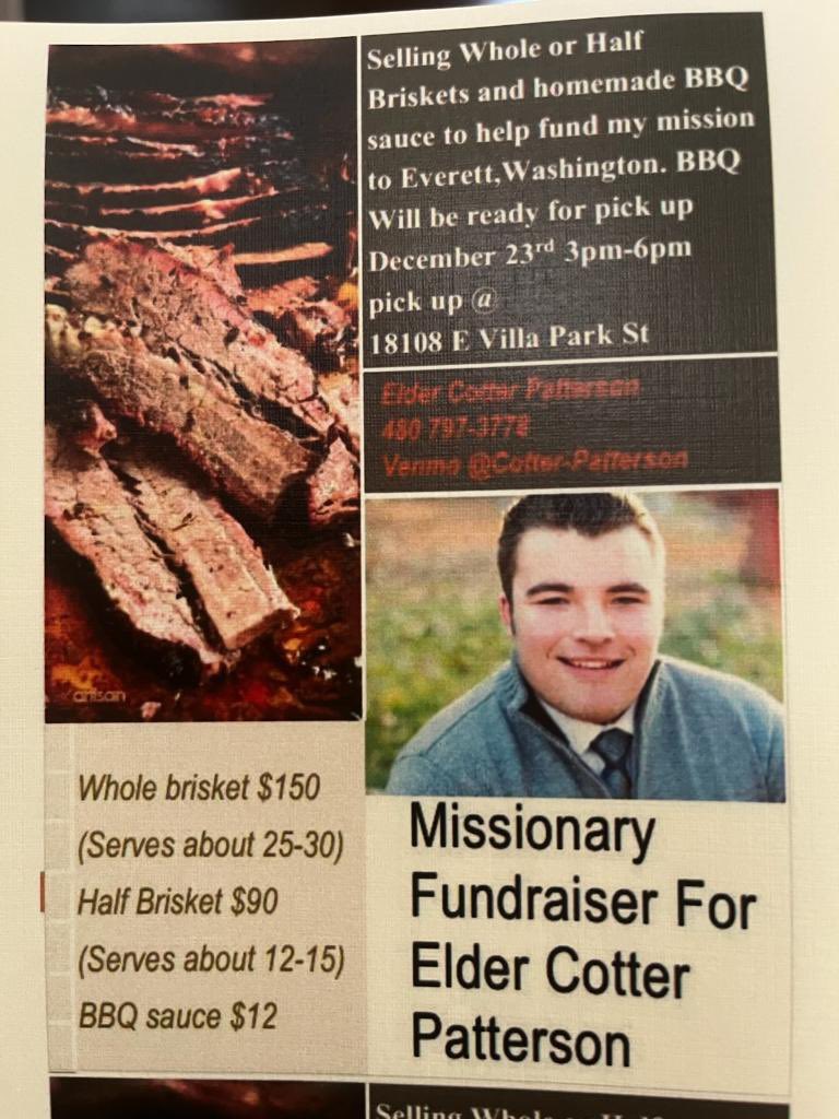 I’m selling brisket for my mission let me know if ya want some