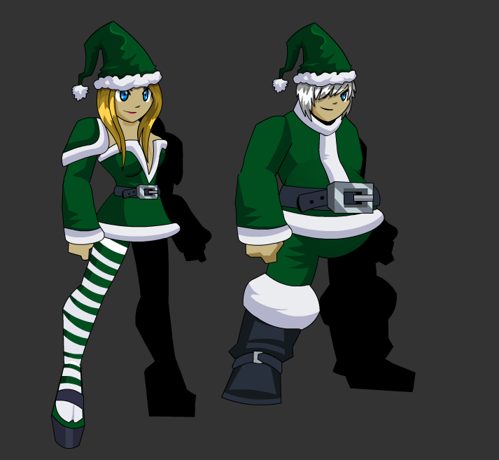 Alina_AE's tweet photo. Aranx wanted to reimagine a holiday classic (but keep the original style) so if you have the Jolly Frostval Attire armor or the Santa helms from the 2010 Frostval shop, you'll be able to unlock quests next week to get festive forest green versions! https://t.co/m5csV5Tgi7 https://t.co/IzwCMIhoAK