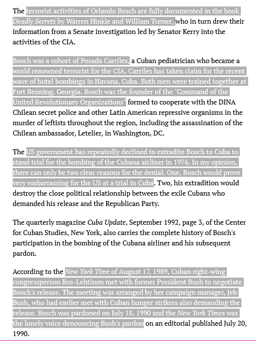 HateTheMachine's tweet photo. #JFKfiles 
#houseselectcommitteeonassassinations
#OrlandoBosch #Operation40 #CIA-sponsored hit squad 
#Bosch did bombing of #CubanadeAviaciónFlight455 in 1976, killing all passengers and crew.
#GeorgeBush #JebBush pardon 
https://t.co/SNheXvrtFJ
https://t.co/MOlMD9yVZ1 https://t.co/nvm4fw9mhA