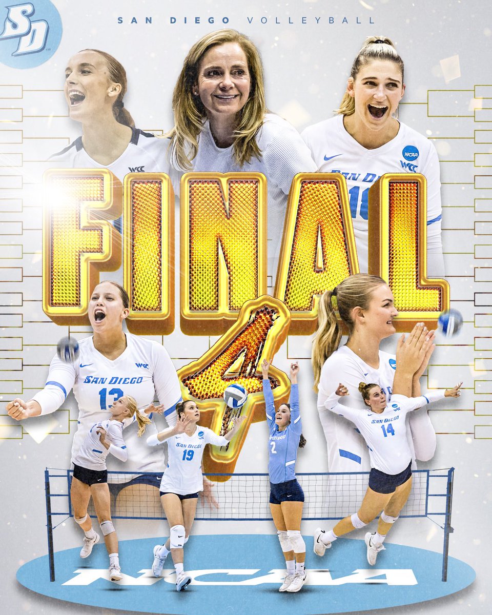 McAuley_VB's tweet photo. The Mighty Macs have ✌️ @McAuley_VB alums playing in the @NCAAVolleyball Final Four tonight! Best of luck to @_lifeofkay and @TexasVolleyball and @jaworowski_anna and @USDVolleyball who will compete tonight for a spot in the @NCAAVolleyball Championship! #TRADITION #SoProud https://t.co/sMcjvFp65i