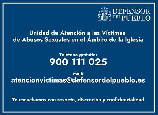 CGCEES's tweet photo. Atención a las victimas de abusos sexuales en el ámbito de la iglesia https://t.co/NFZTMK4voC