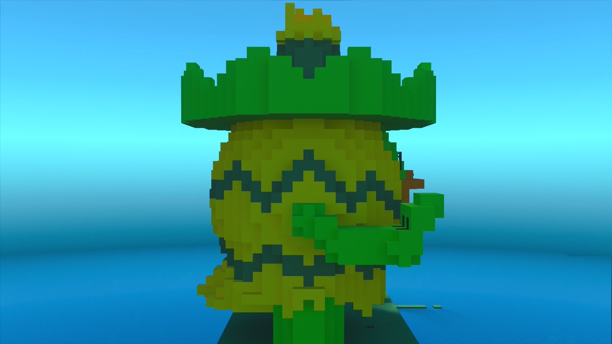 sleinyboy's tweet photo. #minecraftbuilds #minecraftbuild #pokemonart #pokemonfanart #minecraftpokemon #PokemonScarletViolet #hoenn #lotad #lombre #luducolo https://t.co/d1FpYX33eZ