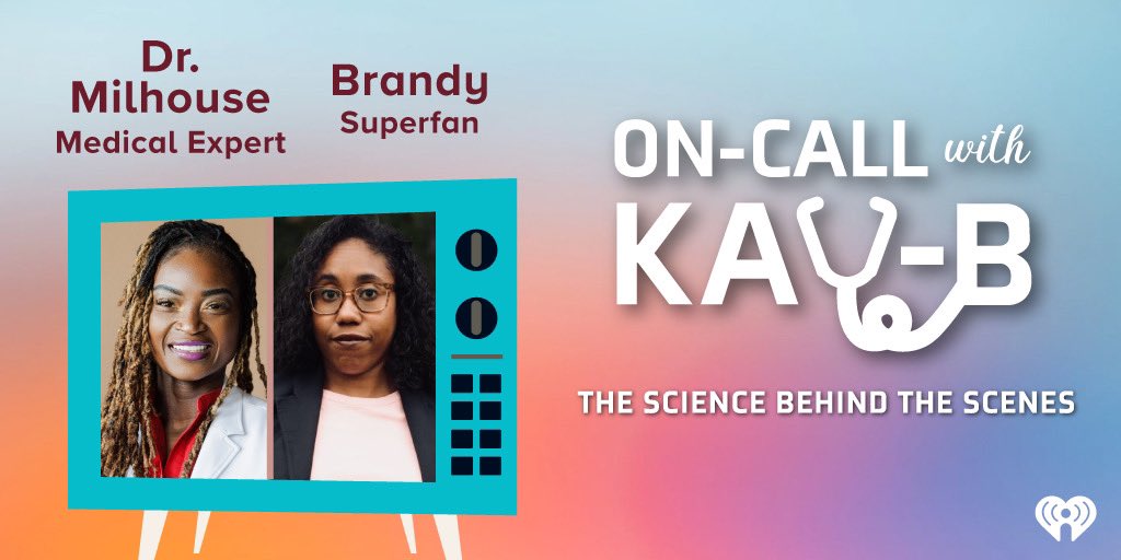 TheLadyKayB's tweet photo. New episode of #OnCallwithKayB is out! I had a great convo w/ @FMilhouseMD about @GreysABC S3E21 & the fish in the man’s penis! But before that, I talk to TV studies prof @brandybeephd abt good guy Alex & more! https://t.co/uYWqjhL30W #GreysAnatomy #TheScienceBehindTheScenes https://t.co/5lO8giaEq4