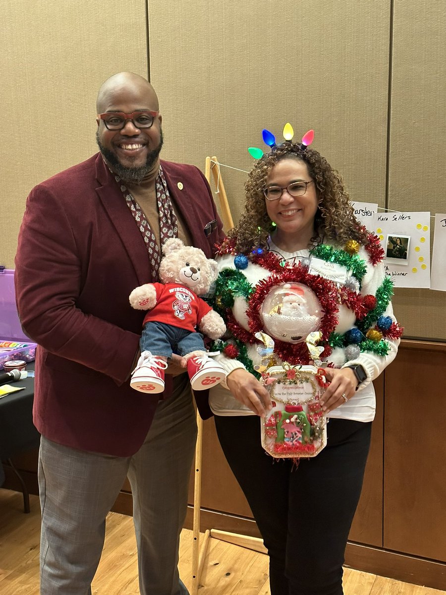 And the winner of our annual ugly holiday sweater contest is… Gia from <a href="/omaifirstwave/">First Wave</a>! As if it were ever in doubt. This may be her third or fourth year winning it — we’ve lost count.

Congrats on truly owning the sweater game, Gia. And happy holidays to all!