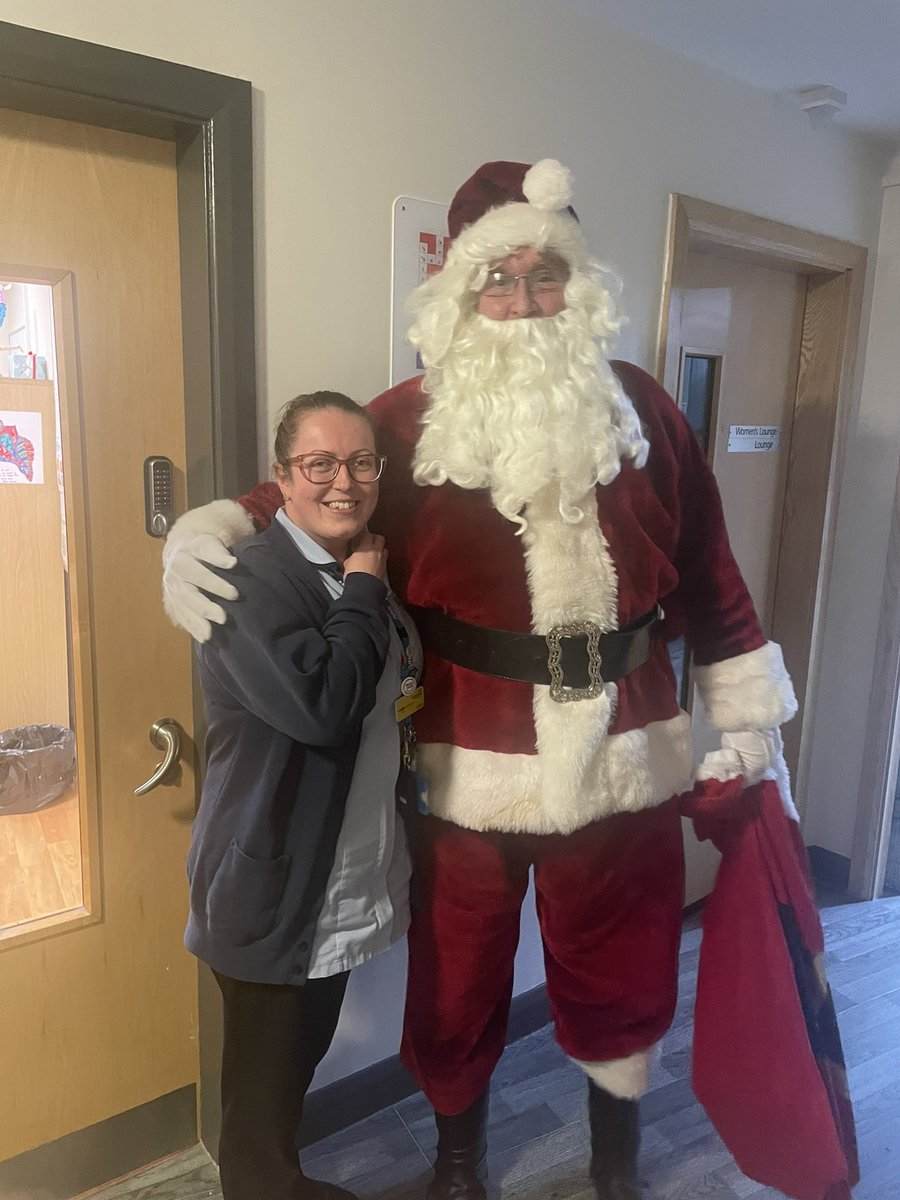 mulberryward1's tweet photo. Think mulberry staff enjoying seeing Santa at the Christmas party this evening! #rdash #mulberryhouse #nhs #greatoaks #christmasparty https://t.co/8HreK0Zeb4