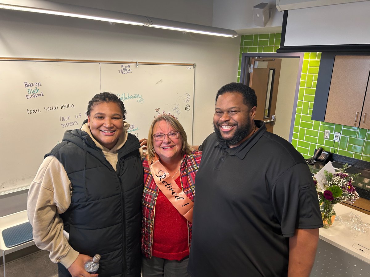 THANK YOU to Hazen Alum &amp; Athletic Secretary Vicki Olson for her 23+ years of service to the Hazen community! #HappyRetirement #RSDAthletics