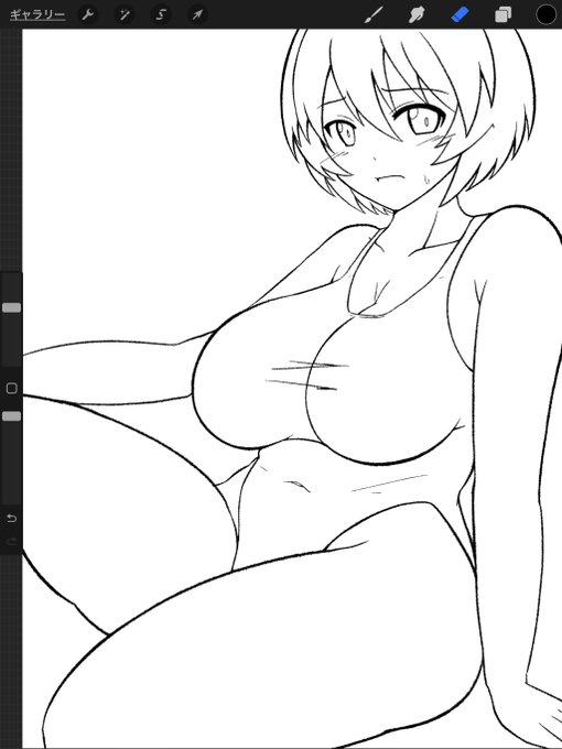 線画。

塗る。 https://t.co/3hM8zHlYYZ 