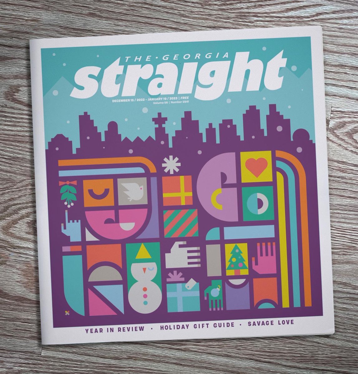 Atomos's tweet photo. I’m so happy to be illustrating for the @georgiastraight magazine once again and seeing papers in the boxes. Check out their holiday gift guide which hit the streets today!
#illustration #markpilon #georgiastraight https://t.co/JEM1EIBUuK
