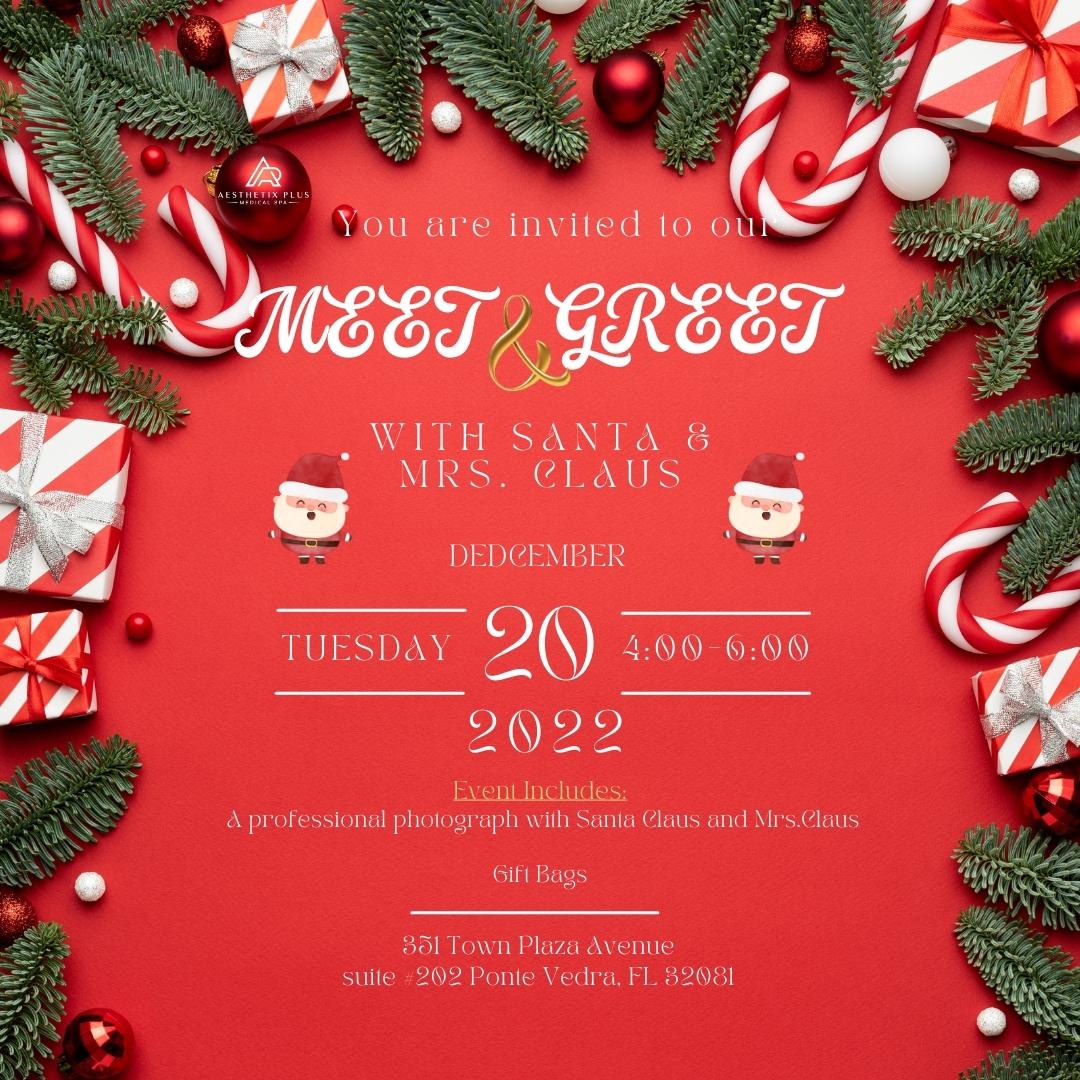 AesthetixPlus's tweet photo. 🎅 Meet-N-Greet ❄ with Mr. &amp; Mrs. Claus at Aesthetix Plus Med Spa ⛄ - https://t.co/rxyhylC3SQ https://t.co/el4WuHSmzw