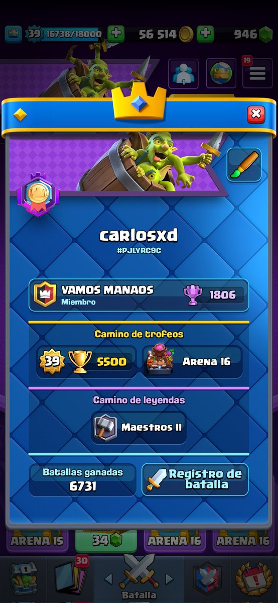 wD_dW7's tweet photo. Estoy de vuelta ando buscando team competitivo para el cr hay les dejo cap de mis estadísticas, cabe mencionar que estoy retomando el juego después de haberlo dejado hace unos años (estoy recuperando mi nivel 🙃). https://t.co/yGAz8nt1bI