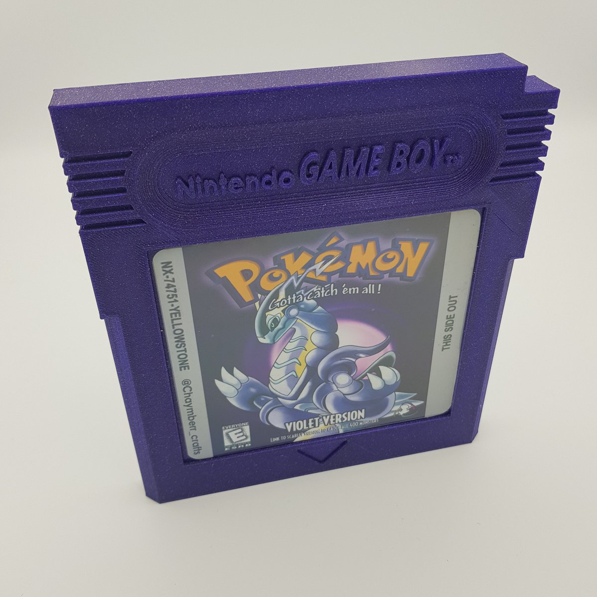 ChaymberCrafts's tweet photo. @Dines_Visual Art on a Huge Gameboy Catridge! New meets old!
Model: angrypencil on @thingiverse 
Printer: Prusa Mini @Prusa3D
°•°•°•°•°•°•°•°•°•°•°•°•°•°•°•°•°•°•°•°Dm for removal 

#3dprinting #pokemon #PokemonScarletandviolet #3ddruck #RETROGAMING #prusalive https://t.co/FynygJjBMl