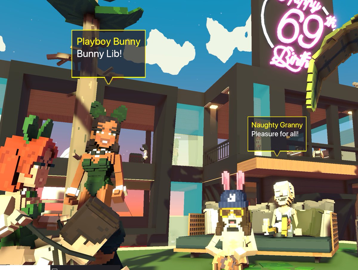 sebseb35's tweet photo. @TheSandboxGame @Playboy Celebrating @PLAYBOY’S 69TH BIRTHDAY PARTY! 👯‍♀️ https://t.co/9xCm3WMzyE