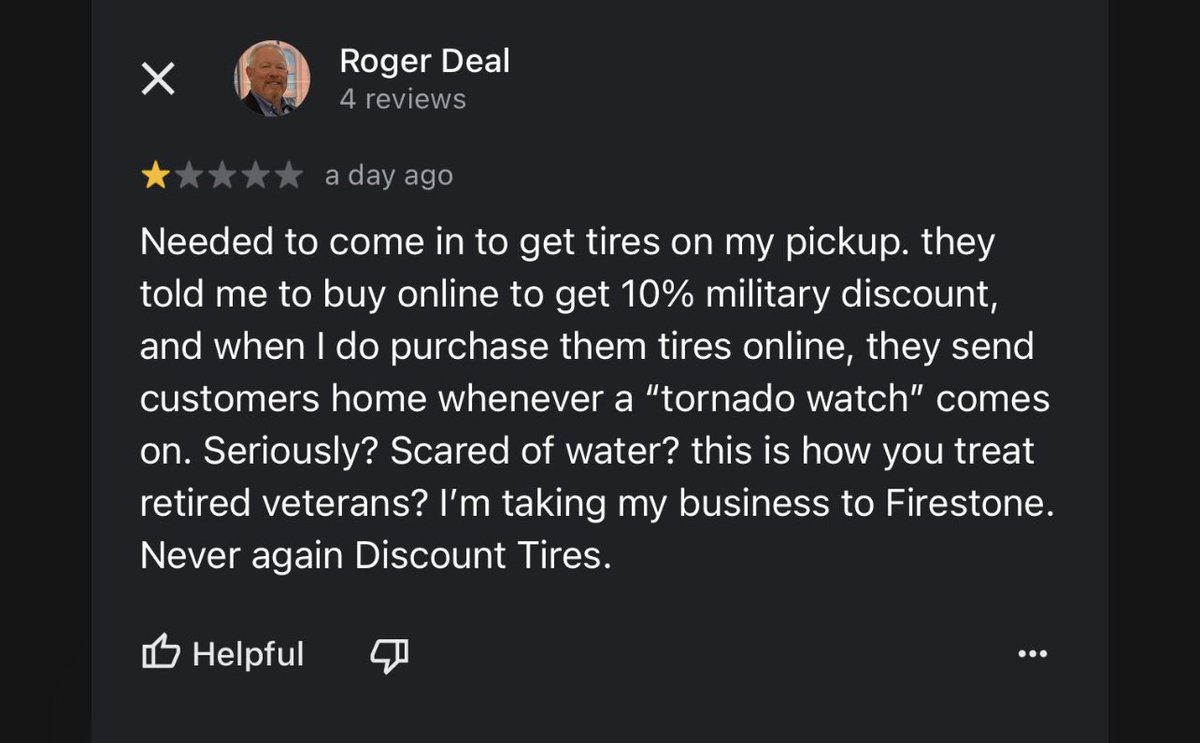 DallasTexasTV's tweet photo. And 5 minutes after he left Discount Tire in Grapevine was hit with a Tornado https://t.co/hjs4aWkext