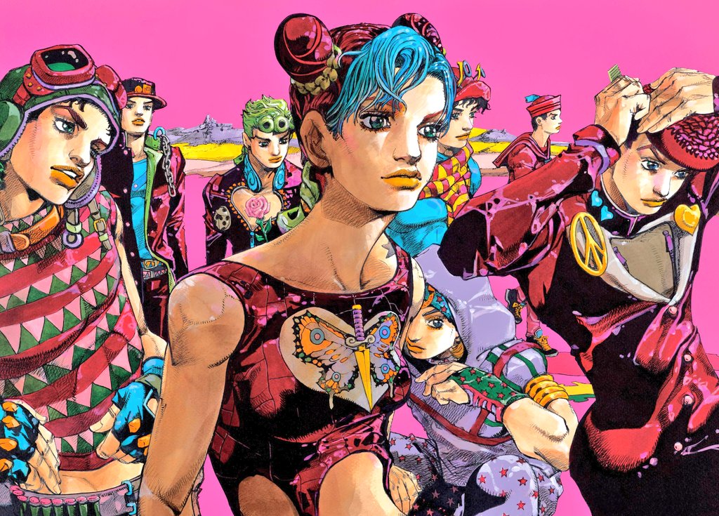 joseph joestar, joseph joestar, kujo jotaro, kujo jolyne, giorno