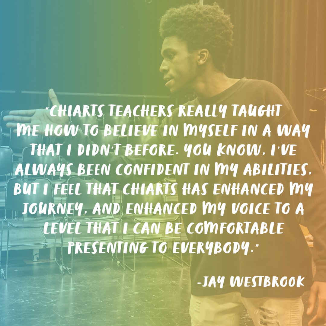 “I found my voice through theatre. I found it through acting at ChiArts.” -Jay Westbrook, ChiArts Theatre '23 🧡 

Read more about Jay's artistic journey and how you can help support the next generation of scholar-artists: conta.cc/3PuWBHO