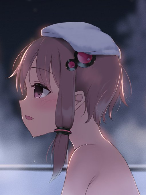 今回の新刊から抜粋,温泉に浸かってるゆかりさん 