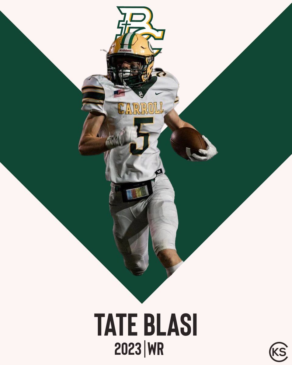 KSSCentral's tweet photo. Tate Blasi is the Kansas Sports Central Wide Receiver of the Year https://t.co/3YCMCzRcu9