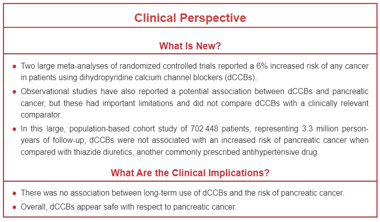 JAHA_AHA's tweet photo. No increased risk of #pancreatic #cancer in large cohort study of >350K new users of dihydropyridine calcium channel blockers @julie_rouette @LaurentAzoulay0 @DrEmilyMcD @brophyj @SchusterTibor #AHAJournals https://t.co/nwlsix0OBj https://t.co/bs4dyN6NxT