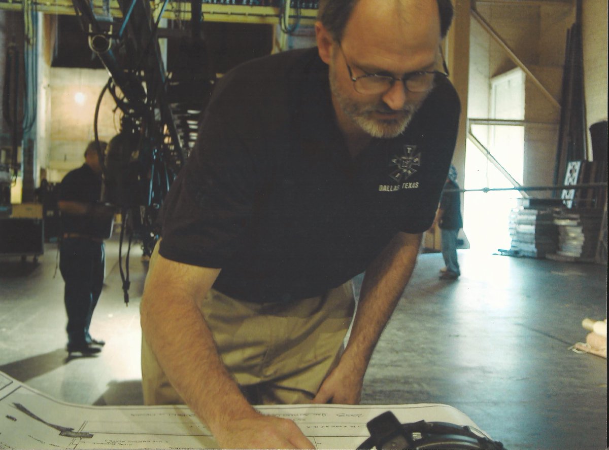 DallasStage's tweet photo. Today we are honoring former owner Greg Blackburn on what would have been his 65th Birthday. Greg started at Dallas Stage in 1982. He later purchased the company in 2001 and remained the sole owner until his passing in 2017. His impact on the scenic world is still felt today. https://t.co/jxwRF7Psg8