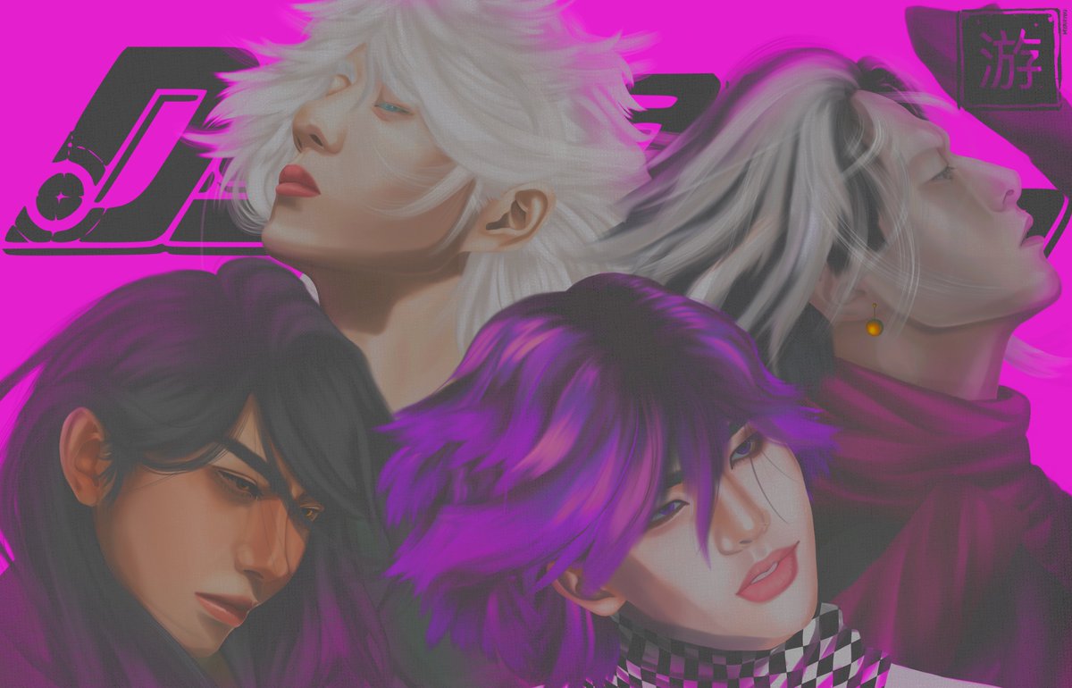 A mix of #SDR2 and #V3 - #danganronpa #NagitoKomaeda #KokichiOuma #KorekiyoShinguji #GundhamTanaka - #digitalart #art