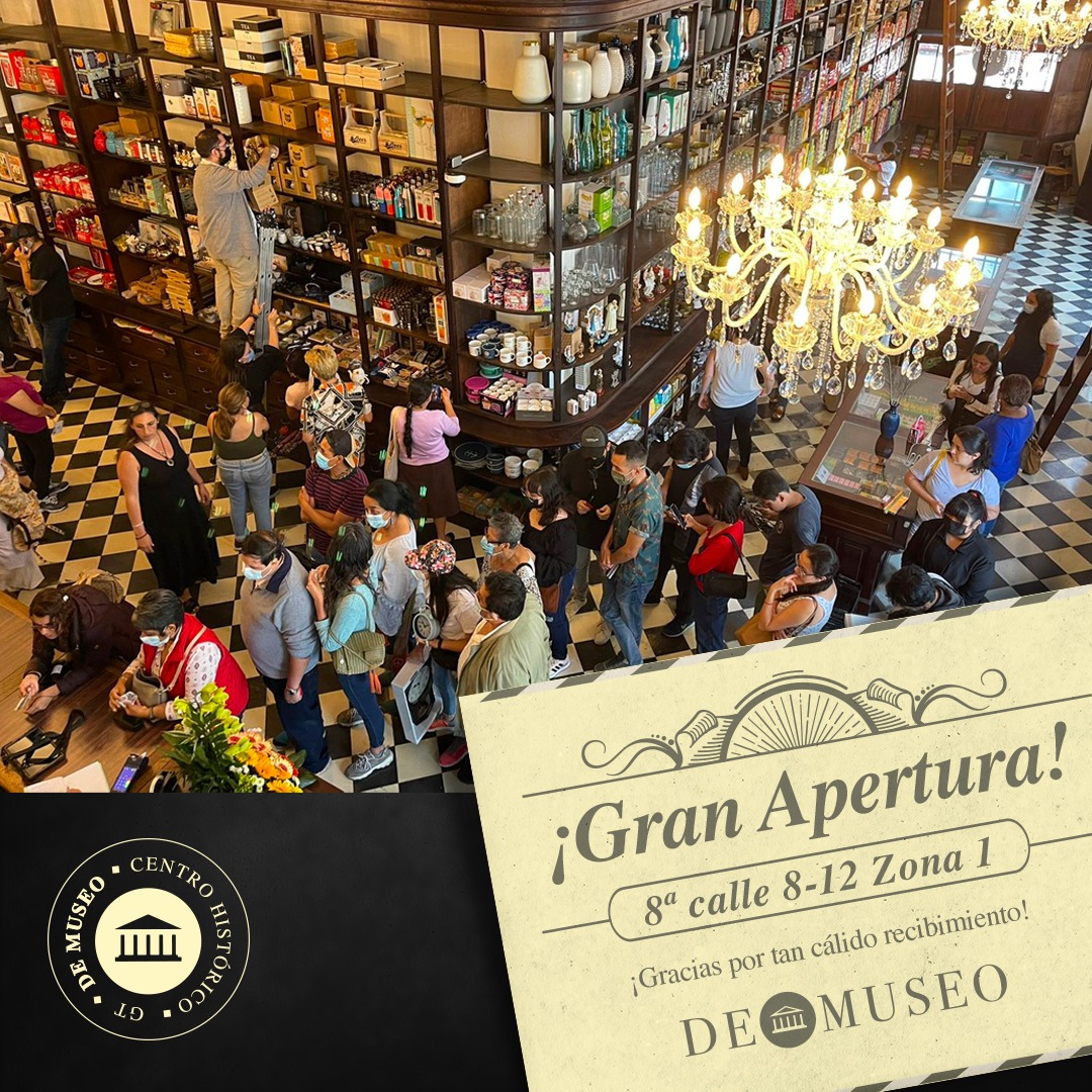 demuseo's tweet photo. ¡Bienvenidos a De Museo Centro Histórico!
Cumplimos un sueño. Es un privilegio dar una nueva vida al antiguo almacén Los Dos Leones, 8ª calle 8-12 Zona 1. Con respeto y cariño, readecuamos el espacio para acoger nuestra nueva sucursal.  Esperamos poder compartirla contigo pronto. https://t.co/7nXDsZ4uO5