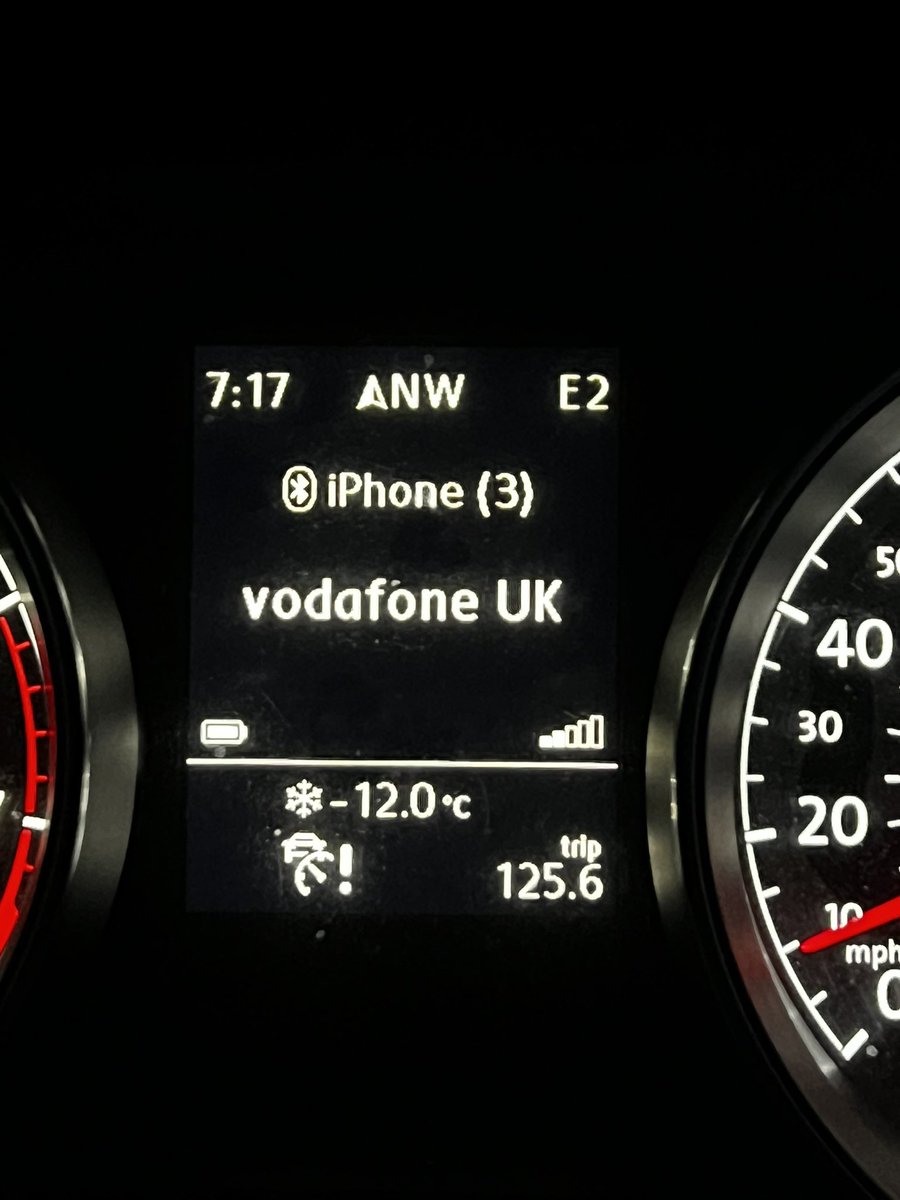 Never seen these temps before on the golf course all week!