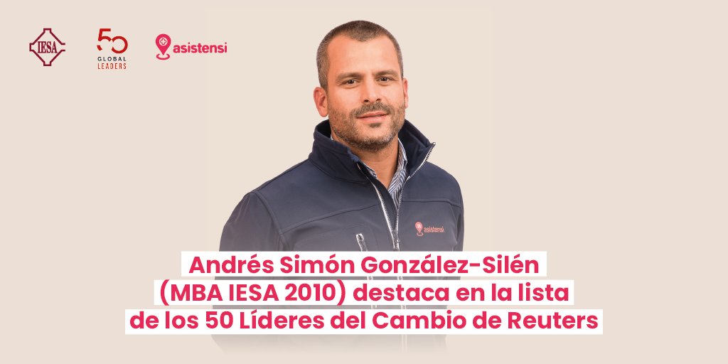 IESA's tweet photo. #OrgulloIESA
La agencia de noticias @Reuters reconoció a @AndresSimonG, egresado del #MBAIESA, entre los 50 Líderes del Cambio, gracias a la labor que realiza con @Asistensi_ve para garantizar el acceso a la salud de manera asequible.
Más #IESAalDía➡️ https://t.co/GbdKFNdEte https://t.co/if96tqVkpX