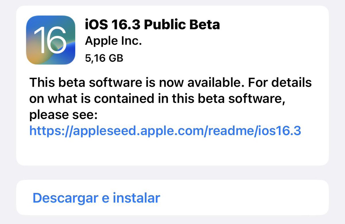 cosasdeandrod's tweet image. Habemus IOS 16.3 beta 
#ios #ios16beta