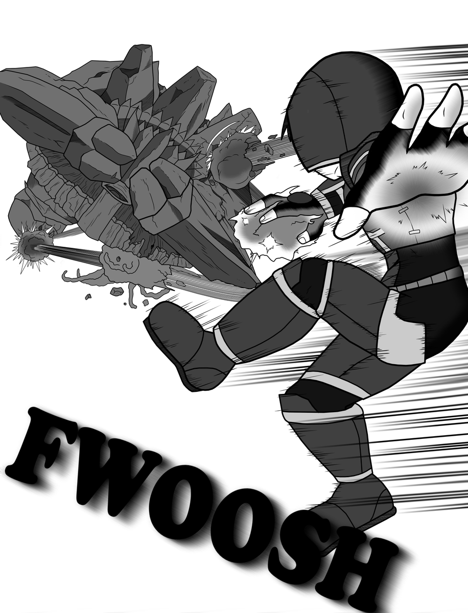 TheRiseto's tweet photo. Kamiko using fire magic to attack and rocket around a giant golem. https://t.co/t79OLONRzr